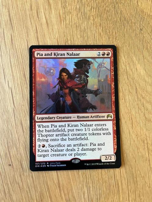 Pia and Kiran Nalaar (foil intro pack promo), Hobby en Vrije tijd, Verzamelkaartspellen | Magic the Gathering, Nieuw, Losse kaart