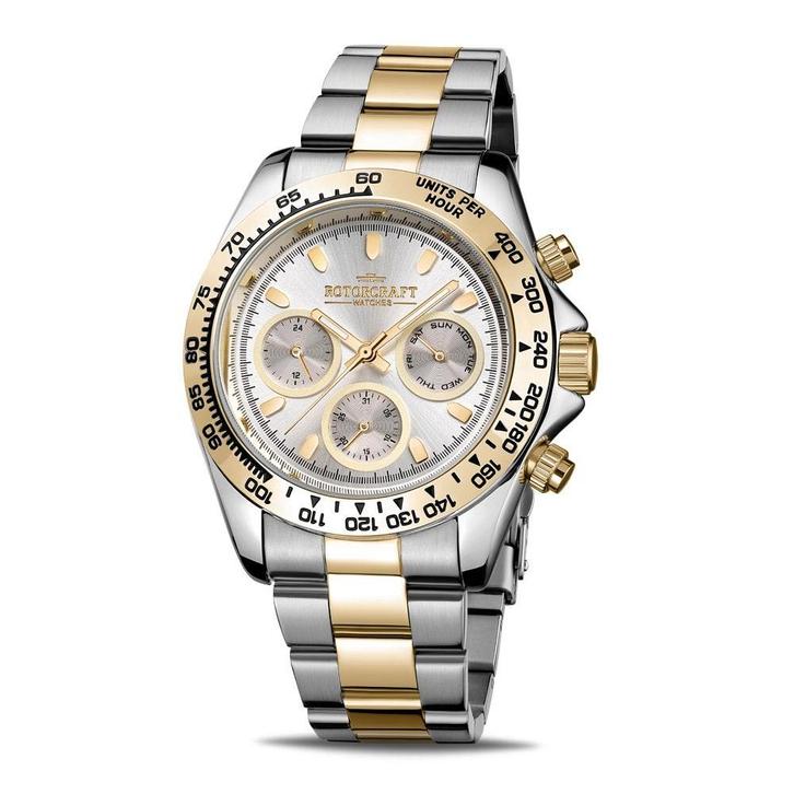 ROTORCRAFT CARGO RC2703, Sieraden, Tassen en Uiterlijk, Horloges | Heren, Zo goed als nieuw, Overige merken, Staal, Staal, Ophalen