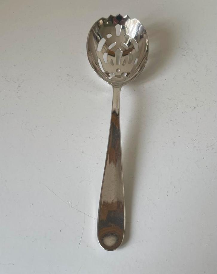 Christofle Olijven / of fruitnat lepel, verzilverd., Antiek en Kunst, Antiek | Bestek, Ophalen of Verzenden