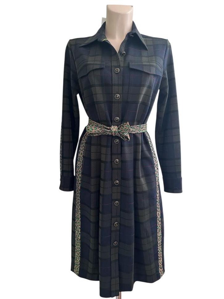 Caliban jurk NIEUW M, Kleding | Dames, Jurken, Nieuw, Maat 38/40 (M), Groen, Onder de knie, Ophalen of Verzenden