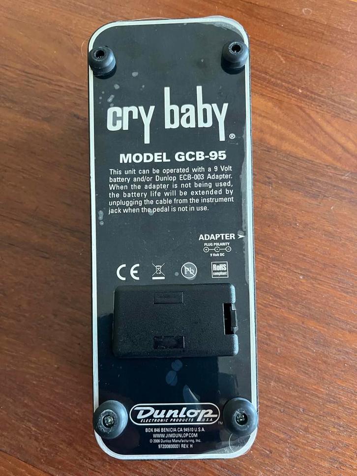 Dunlop Crybaby Wah Pedaal, Muziek en Instrumenten, Effecten, Gebruikt, Wah Wah, Ophalen of Verzenden