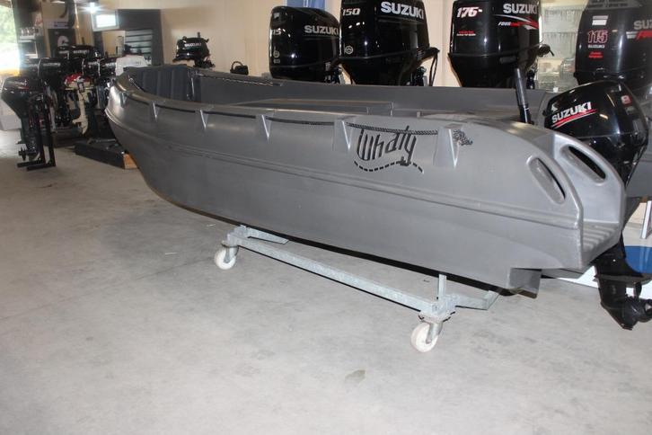 Whaly 455 zelflozend donkergrijs met Suzuki DF 8 AEL, Watersport en Boten, Vis- en Consoleboten, Gebruikt, Tot 10 pk, 3 tot 6 meter