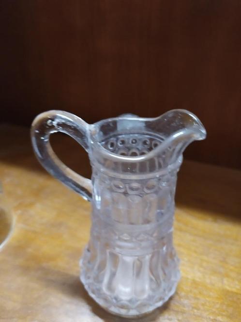 Decoratieve glazen kan 19e eeuw (kan van glas), Antiek en Kunst, Antiek | Glas en Kristal, Ophalen of Verzenden