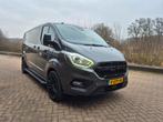 INCL. BTW !!! Ford Transit Custom 2.0 Tdci  L2h1 Automaat, Auto's, Bestelauto's, 1995 cc, Zwart, 4 cilinders, Metallic lak