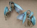 Set van 2 wandlampjes – vintage look, groen gepatineerd, Ophalen of Verzenden, Zo goed als nieuw, Vintage