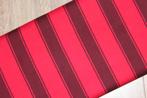 Rol katoen stof - rood / donker rood gestreept #862, Hobby en Vrije tijd, Stoffen en Lappen, 120 cm of meer, Ophalen of Verzenden