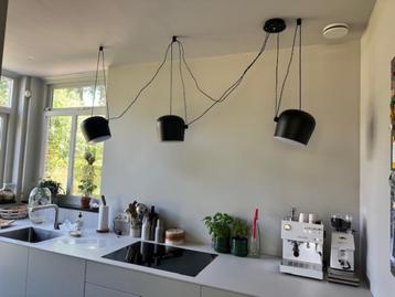 Hanglamp set van 3 zwart beschikbaar voor biedingen