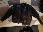 Vintage leather biker jacket, Maat 52/54 (L), Verzenden, Zwart, Zo goed als nieuw