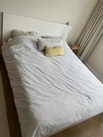 Ikea malm bed 160x200 met 4 bedladen, Ophalen, Gebruikt, Zwart, Tweepersoons