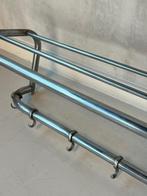 Vintage kapstok retro wandkapstok jaren 60 design chroom, Gebruikt, Metaal, Nvt, Nvt