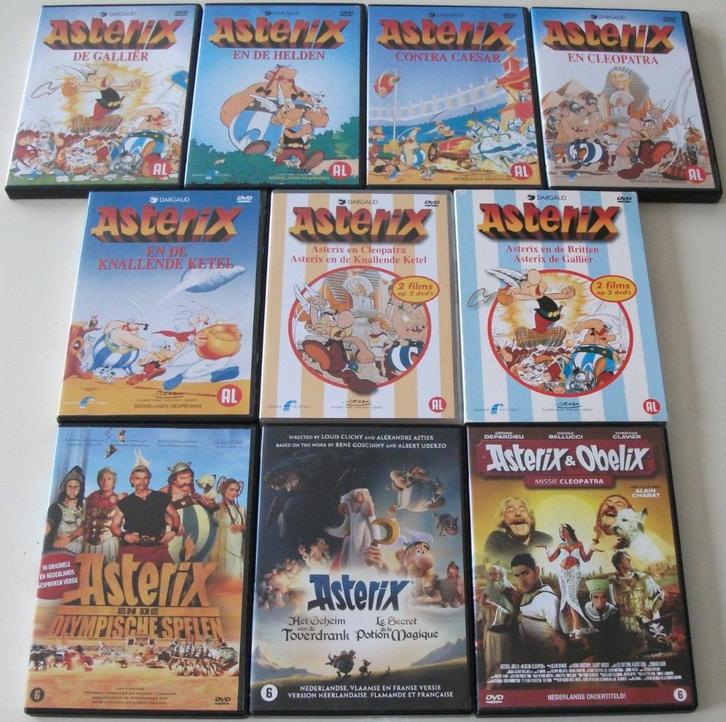 Dvd *** ASTERIX & OBELIX *** 10 stuks, Cd's en Dvd's, Dvd's | Kinderen en Jeugd, Zo goed als nieuw, Film, Komedie, Boxset, Alle leeftijden