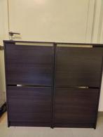 2x Bissa schoenenkast zwartbruin Ikea, Huis en Inrichting, Kasten | Schoenenkasten, Ophalen, Zo goed als nieuw