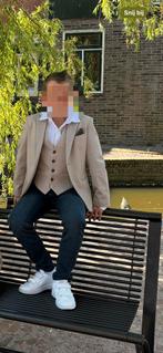 Communie pak jongens 134/140, Ophalen of Verzenden, Zo goed als nieuw, Wit, Ivoor of Crème, Trouwpak