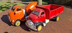 2x blikken speelgoed vrachtwagens truck  gmc, Ophalen of Verzenden