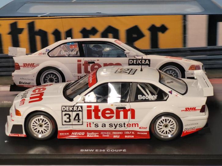 Werk83 Item BMW 325i Coupe E36 DTM 1994 #34 H. Becker, Hobby en Vrije tijd, Modelauto's | 1:18, Zo goed als nieuw, Overige merken