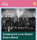 Edwin Evers band Zuiderparktheater zat 17 mei 19:30, Tickets en Kaartjes, Evenementen en Festivals, Twee personen