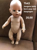 Jongens baby born / baby born . Zapf. Met slaapogen. KiKa., Kinderen en Baby's, Speelgoed | Poppen, Zo goed als nieuw, Ophalen
