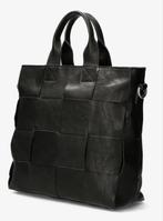 Shabbies Amsterdam Leren Tas Zwart, Sieraden, Tassen en Uiterlijk, Tassen | Damestassen, Ophalen of Verzenden, Gebruikt, Zwart