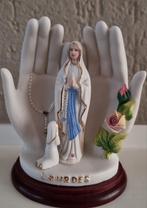 Religieus biscuit porselein beeldje Maria Lourdes, Ophalen of Verzenden, Zo goed als nieuw, Beeld(je)
