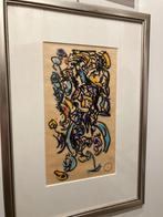 Krijttekening van Theo Wolvekamp van de Cobra kunstenaars, Ophalen