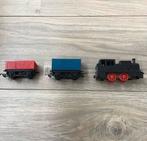 Tri-ang Locomotief + 2 Wagonnetjes - Made in England, Gelijkstroom, Analoog, Ophalen, Overige merken