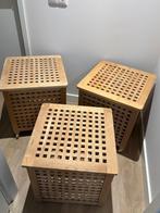 IKEA HOL tafeltje en opbergkist (3 stuks), Huis en Inrichting, Ophalen, Gebruikt, 50 tot 100 cm, 50 tot 75 cm