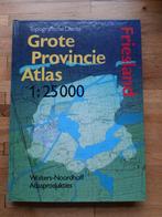 Grote provincie atlas friesland Wolters topografische kaart, Boeken, Atlassen en Landkaarten, Nederland, Ophalen of Verzenden