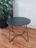 Bijzettafel bijzettafeltje antraciet grijs t.e.a.b., Ophalen, Gebruikt, Rond, Minder dan 55 cm