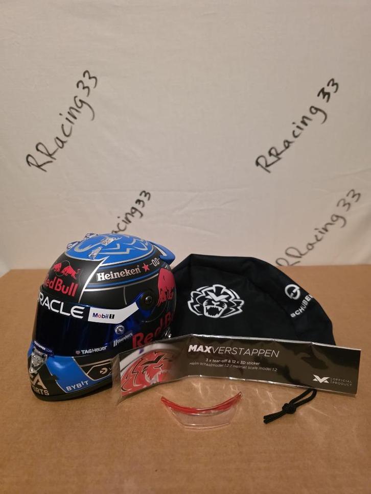 Verstappen USA 2024 helm 1:2 + meer, Verzamelen, Automerken, Motoren en Formule 1, Nieuw, Formule 1, Ophalen of Verzenden