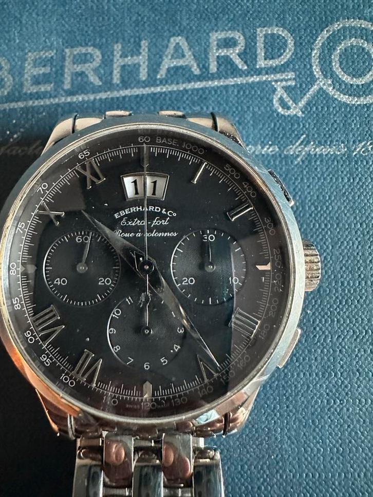 Eberhard & Co. Roue a Collonnes Extra Fort chrono automatic, Sieraden, Tassen en Uiterlijk, Horloges | Heren, Gebruikt, Polshorloge