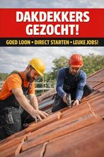 Gezocht: ervaren dakdekkers omgeving Breda, Vacatures, 33 - 40 uur, Overige niveaus, Vanaf 10 jaar, Overige vormen