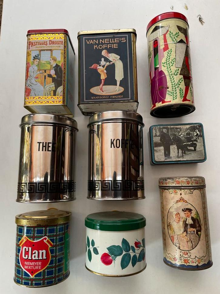Vintage Blikken Collectie, Antiek en Kunst, Antiek | Overige Antiek, Ophalen of Verzenden