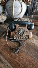 Oude Ericcson Draaischijf Telefoon Rood Koper Bakeliet Jaren, Telecommunicatie, Vaste telefoons | Niet Draadloos, Ophalen of Verzenden