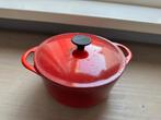 Cousances/ Le Creuset pan - 20cm, Huis en Inrichting, Keuken | Potten en Pannen, Gebruikt, Gietijzer, Ophalen of Verzenden, Keramische plaat