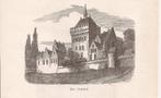 Nijmegen Het Valkhof Houtgravure 19e eeuw, Antiek en Kunst, Kunst | Etsen en Gravures, Ophalen of Verzenden