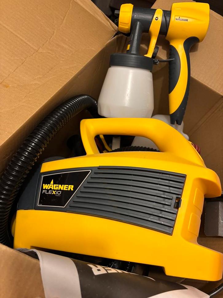 Wagner Flexio W 690 Verfspuitsysteem, Doe-het-zelf en Verbouw, Schildersmaterialen, Zo goed als nieuw, Verfspuit of Verfpomp, Ophalen of Verzenden