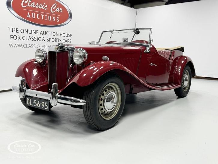 Mg TD   - ONLINE AUCTION, Auto's, Oldtimers, Bedrijf, MG, Benzine, Cabriolet, Handgeschakeld, Geïmporteerd, Rood