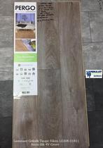 Pergo Laminaat Gekalk Taupe Eiken 8mm 4V-groev, Ophalen of Verzenden, Laminaat, Bruin, 75 m² of meer