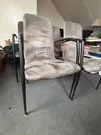 4 nette eetkamerstoelen, Huis en Inrichting, Stoelen, Ophalen, Gebruikt, Vier, Grijs