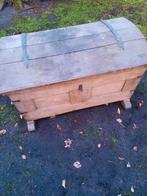 Tekoop oude eiken dekenkist 126x70x74 hoog, Antiek en Kunst, Ophalen