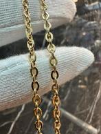 14k gouden massieve schakel ketting, Ophalen of Verzenden, Zo goed als nieuw, Goud