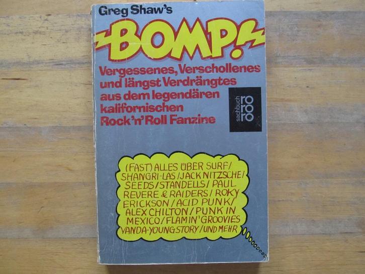 Greg Shaw’s BOMP! Beste artikelen jaren 60 & begin jaren 70, Boeken, Muziek, Gelezen, Algemeen, Ophalen of Verzenden