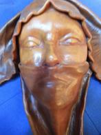 LEDEREN MASKER SCULPTUUR VROUW, Ophalen of Verzenden, Zo goed als nieuw