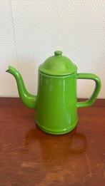 Emaille theepot groen, Antiek en Kunst, Antiek | Emaille, Ophalen of Verzenden