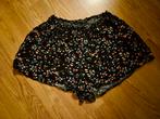 Zwart FB Sister bloemen shortje - maat XL ***zgan***, Kort, Zwart, Maat 46/48 (XL) of groter, Ophalen of Verzenden