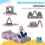 Speelset Foam Blokken 12-delig – Zachte Schuimblokken voor K, Kinderen en Baby's, Speelgoed | Babyspeelgoed, Ophalen of Verzenden