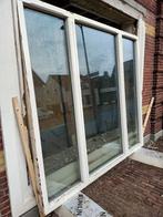 raamkozijn (hardhout ), Doe-het-zelf en Verbouw, Kozijnen en Schuifpuien, Ophalen, Gebruikt, 150 tot 225 cm, Inclusief glas