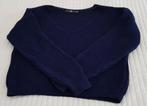 Donker blauw oversized cropped winter trui maat s m truien, Blauw, Zo goed als nieuw, Maat 36 (S), Verzenden