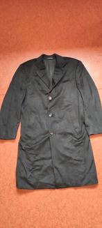 Lange zwarte jas Italiaans merk Pal Zileri. Maat L, Ophalen of Verzenden, Zo goed als nieuw, Zwart