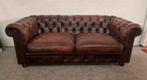 Bank Origineel Spingvale Chesterfield bruine drie zit bank., Ophalen of Verzenden